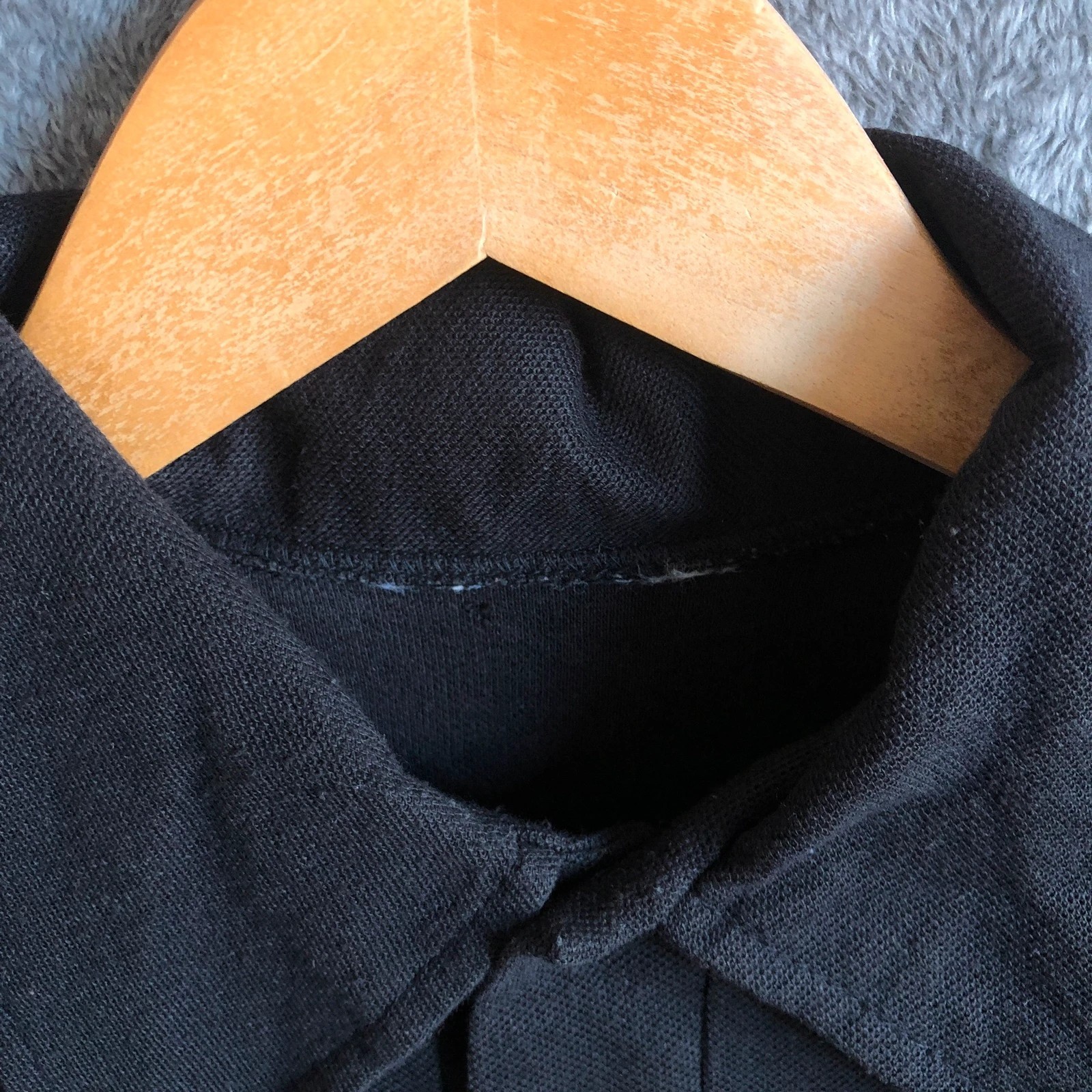 Vintage 90s black single stitch polo big graphic tee S - Image 6