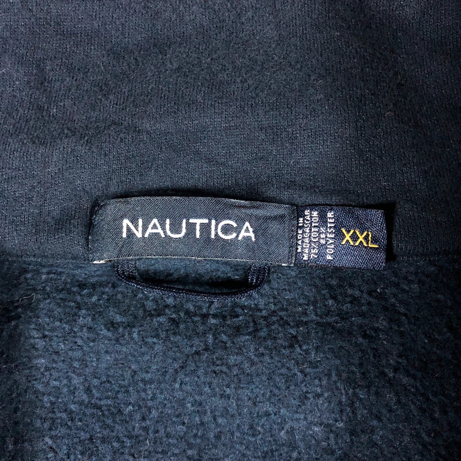 Nautica quarter 1/4 zip navy jumper XXL - Image 3