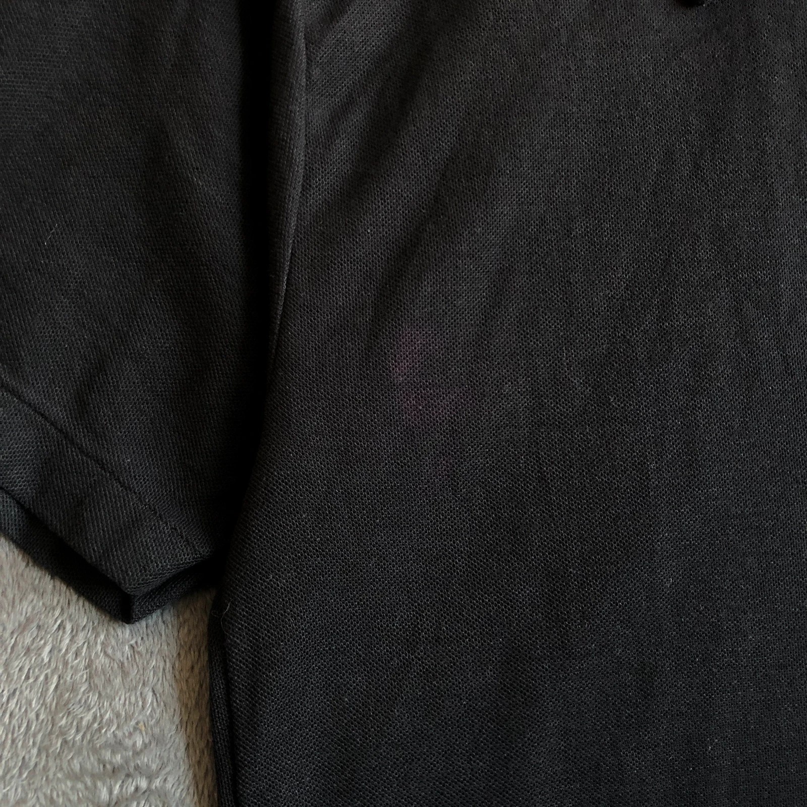 Vintage 90s black single stitch polo big graphic tee S - Image 7