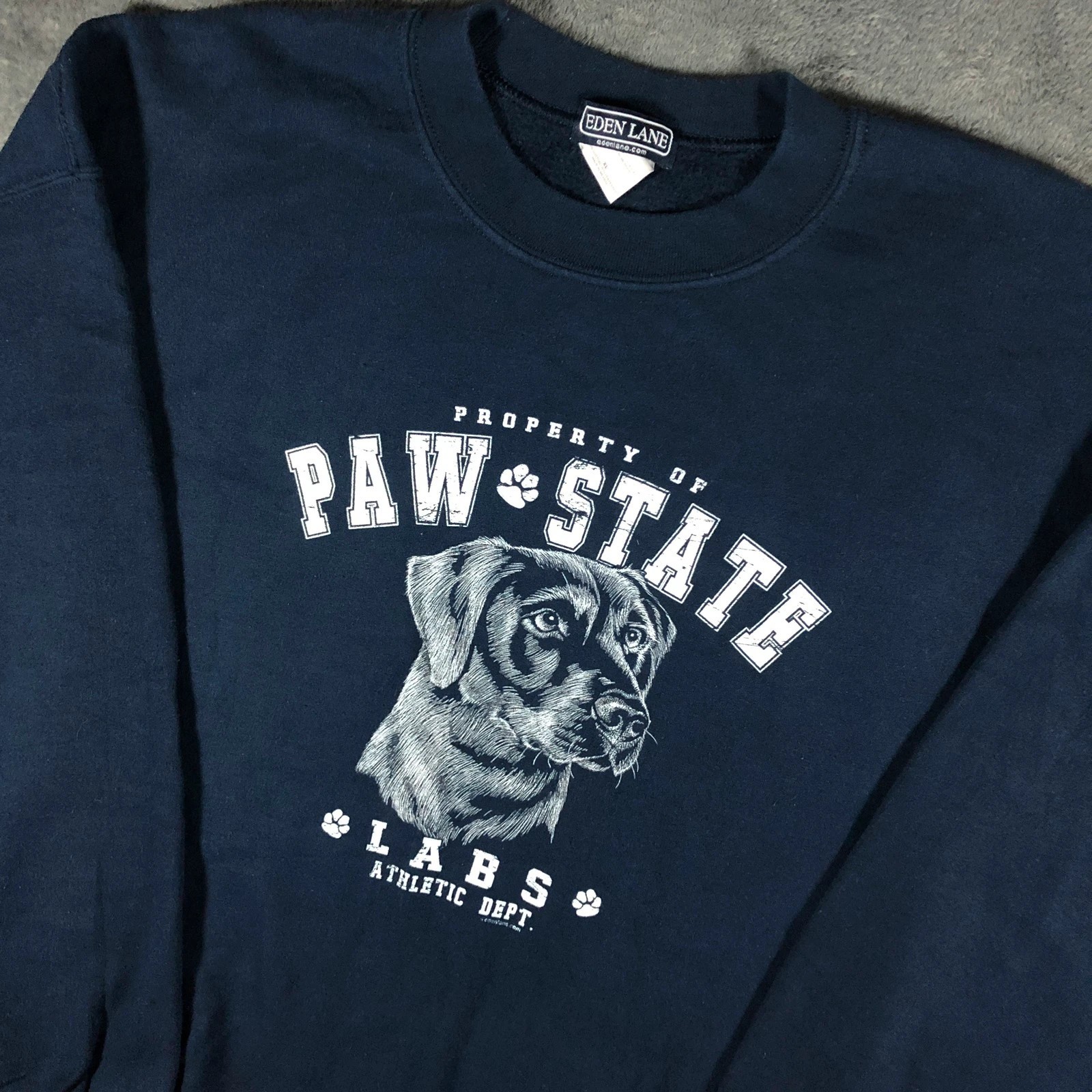 Eden Lane Paw State Labs navy blue spell out sweatshirt - Image 2