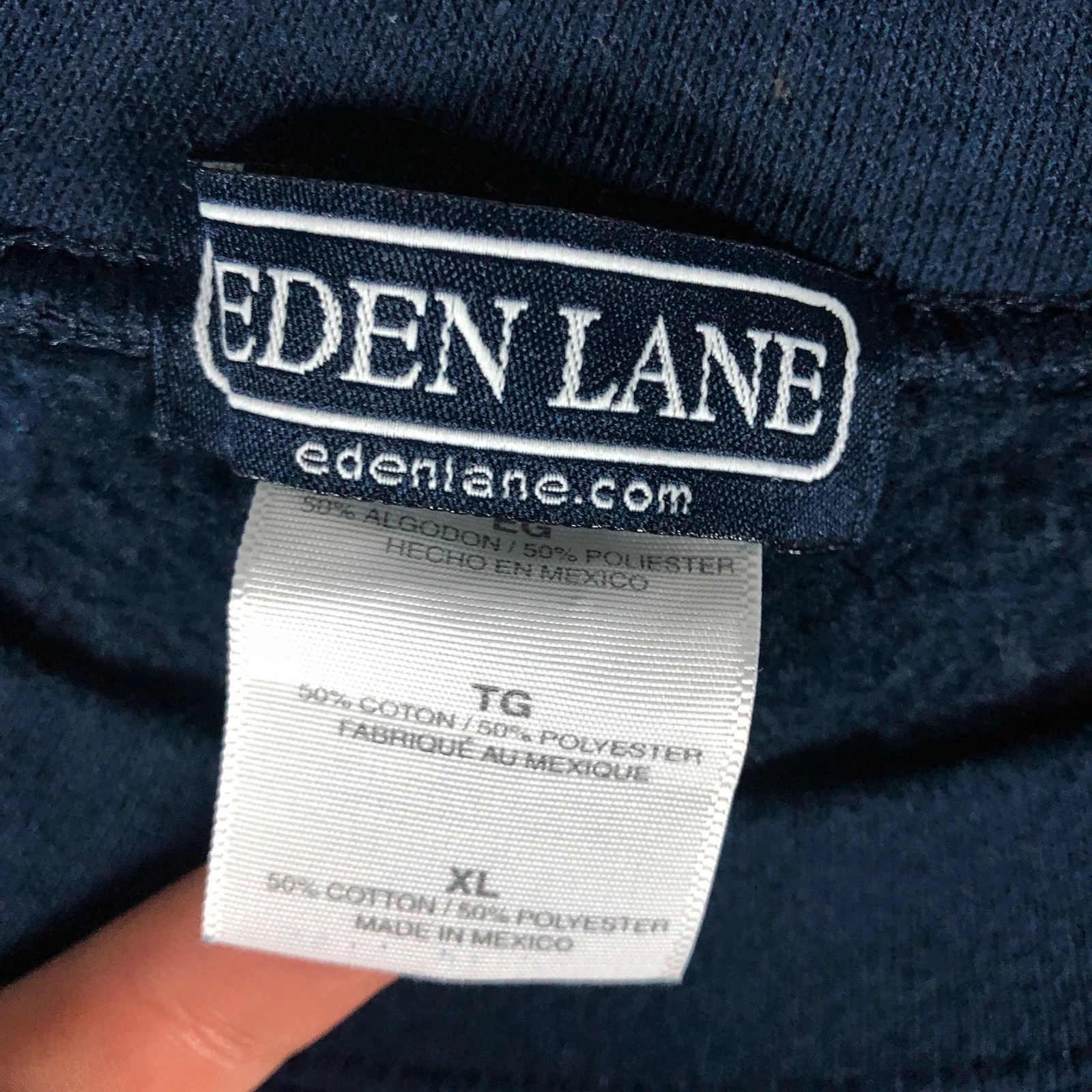 Eden Lane Paw State Labs navy blue spell out sweatshirt - Image 3