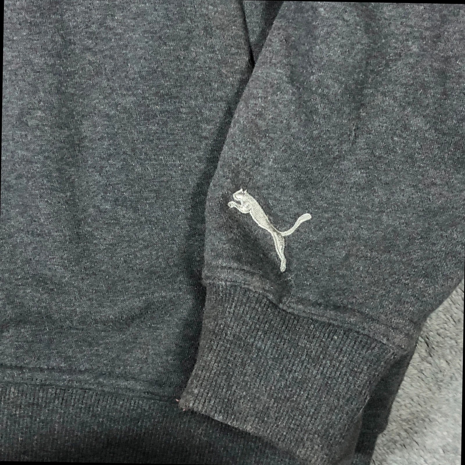 Puma dark grey soft zip up jacket M - Image 3