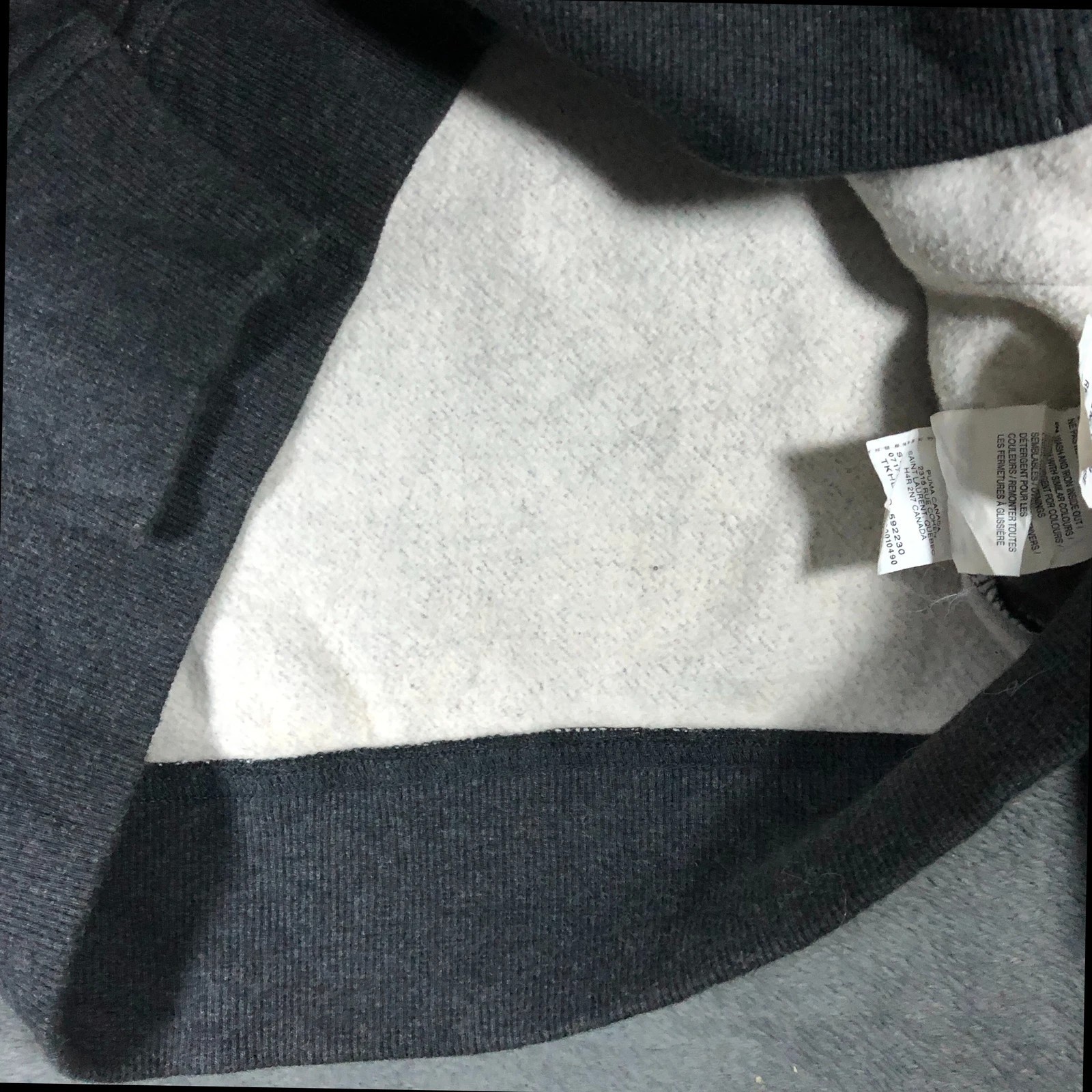 Puma dark grey soft zip up jacket M - Image 5