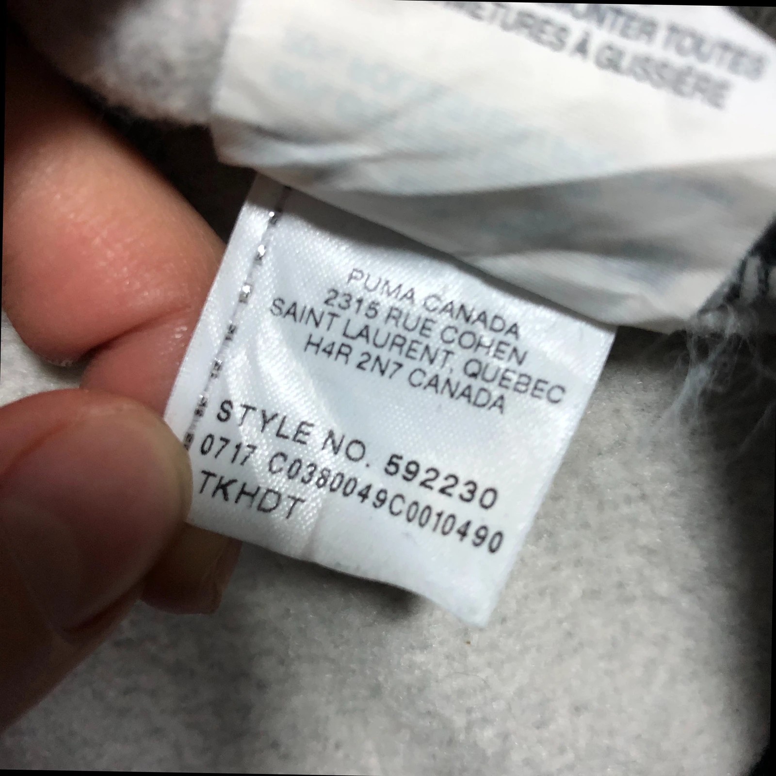 Puma dark grey soft zip up jacket M - Image 8