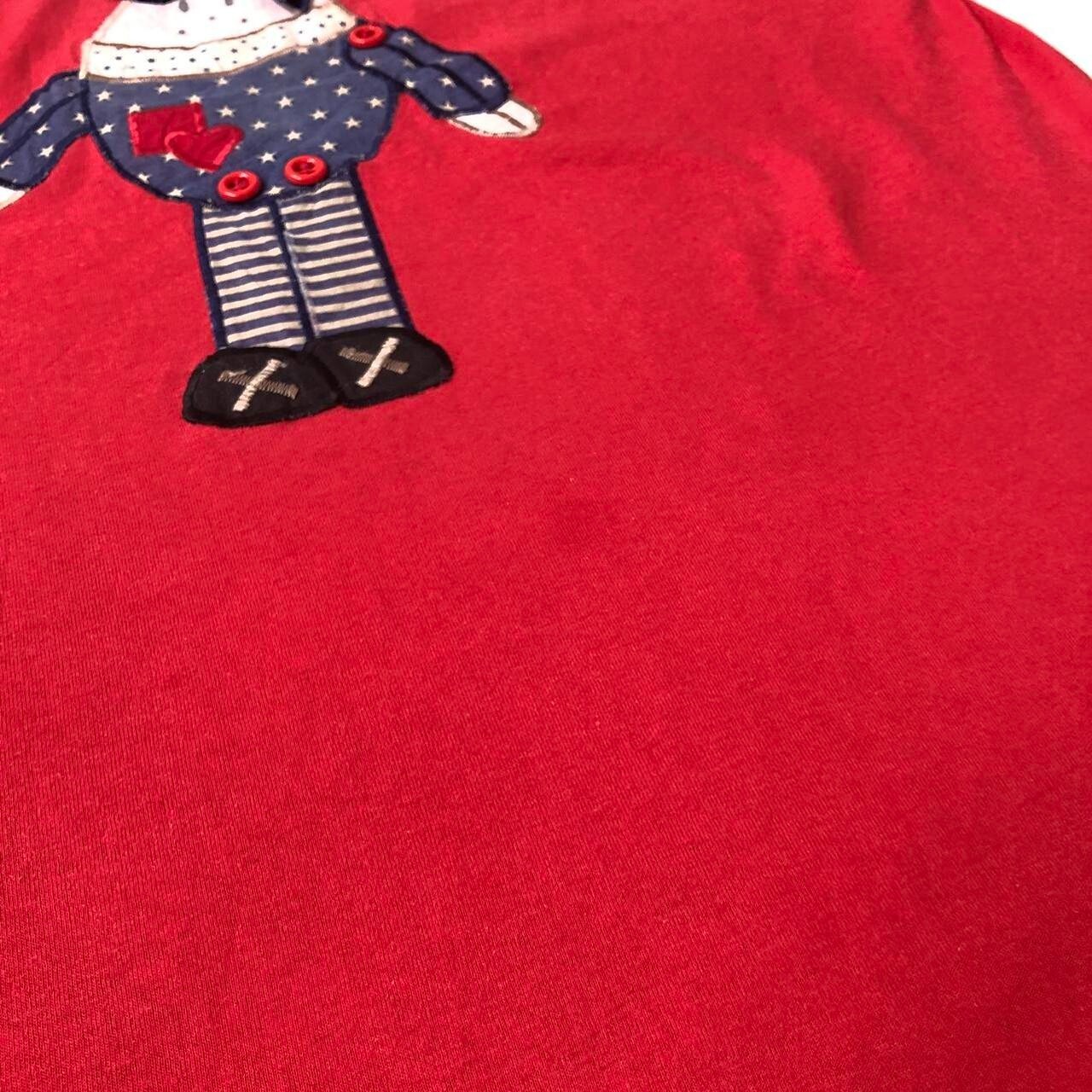 Hanes Red Navy Graphic Polo Singe Stitch (L) - Image 4