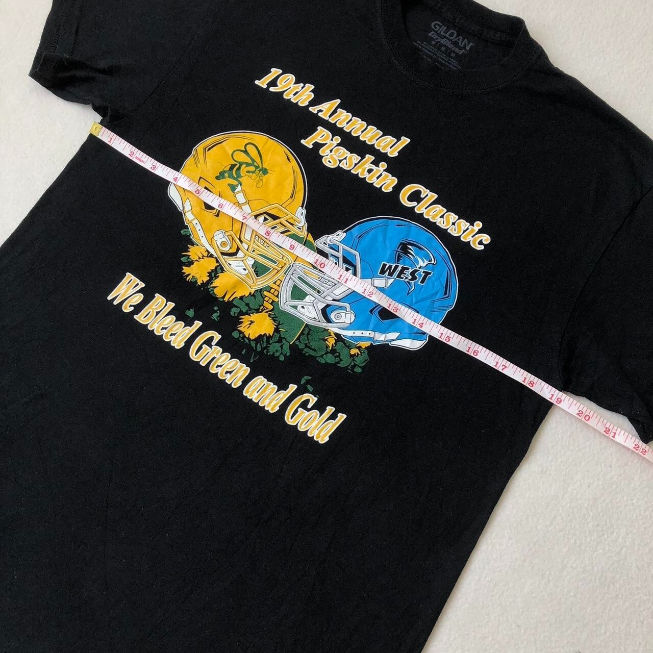 14th Annual Pigskin Classic black tee American Football graphics Size M - Image 6