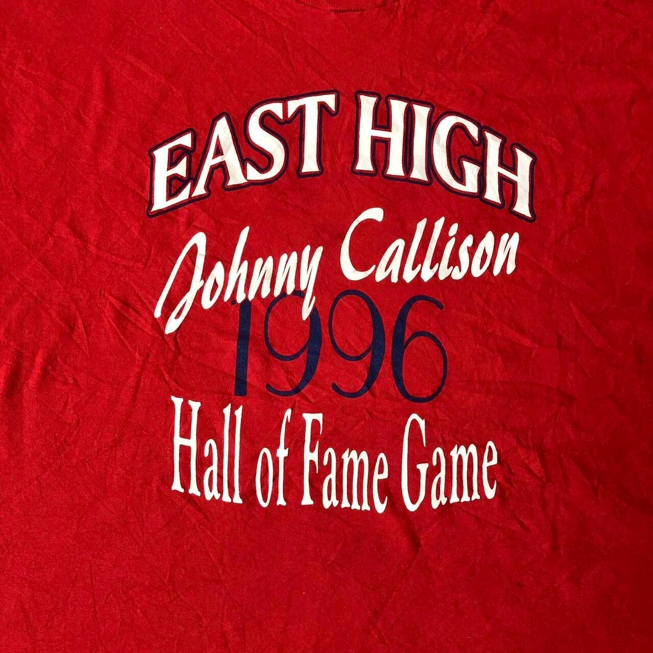 East High 1996 Red Single Stitch Cotton Tee (XL) - Image 3