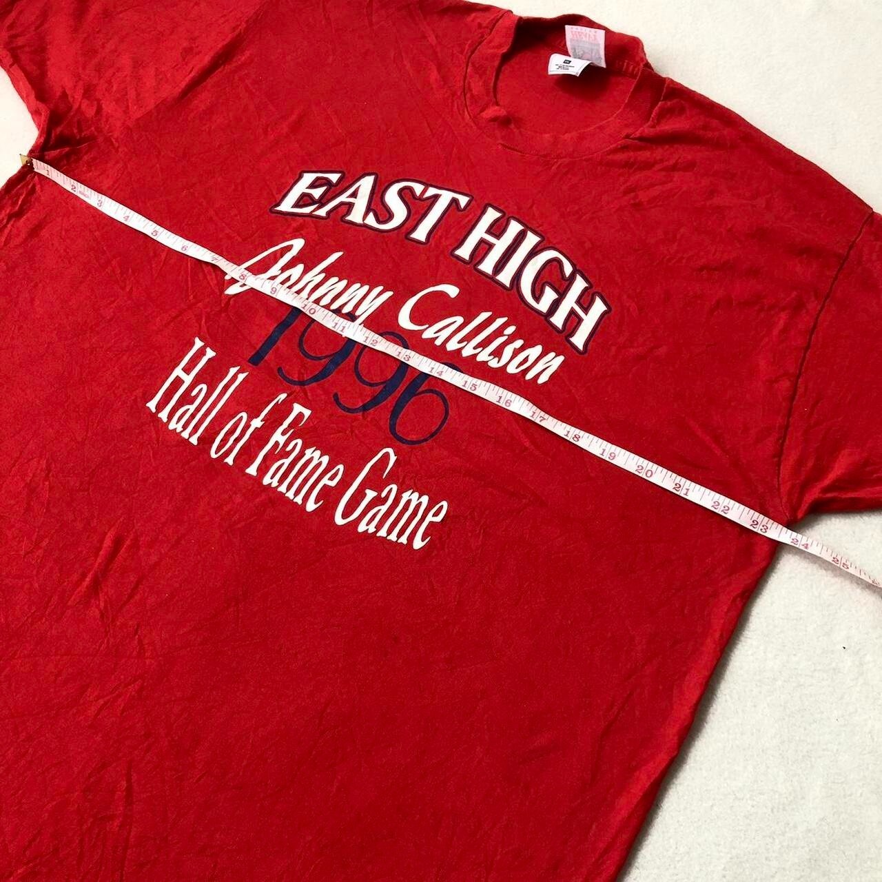East High 1996 Red Single Stitch Cotton Tee (XL) - Image 7