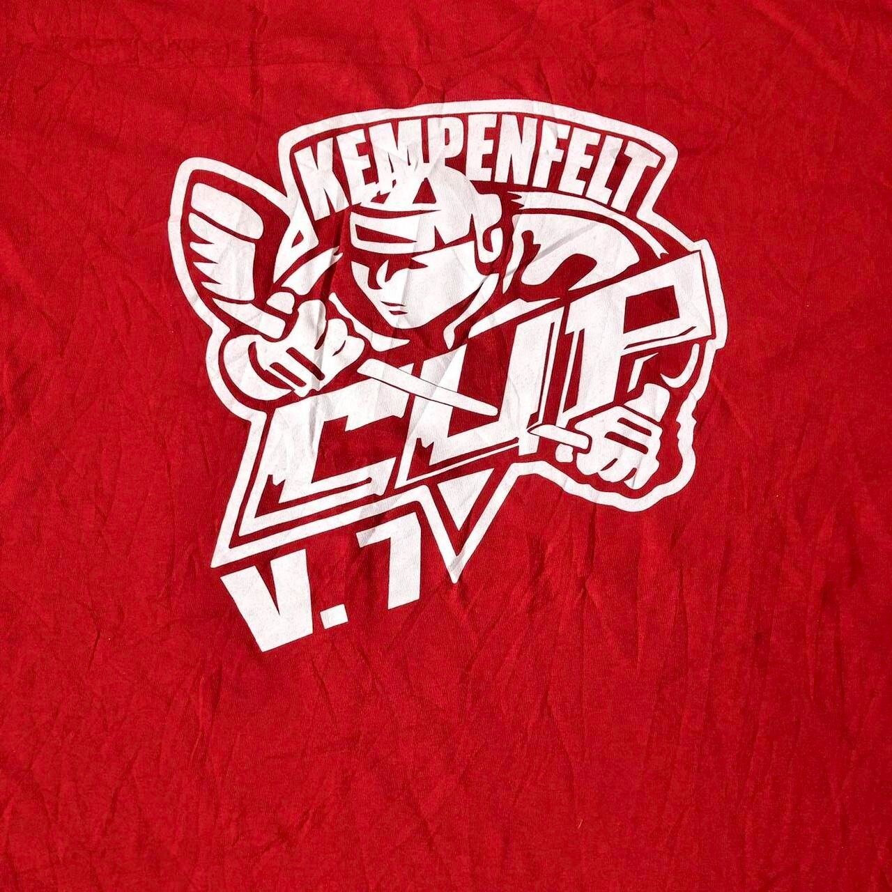 Kempenfelt Cup ice hockey sport red tee L - Image 5