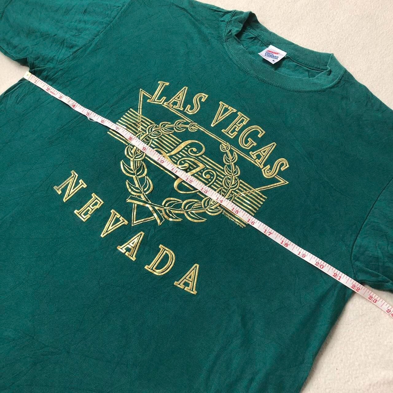 Vintage 90s Las Vegas Nevada aqua green graphic tee size L - Image 5