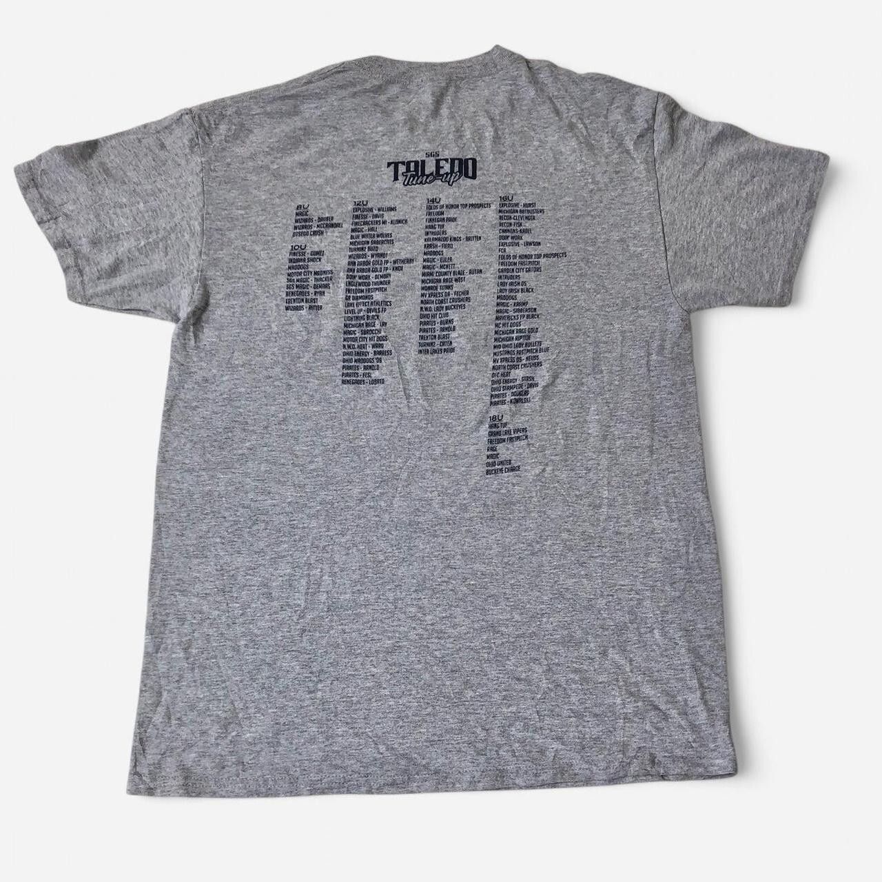 Toledo Ohio Tune Up Softball USSSA Qualifier 2021 grey tee size M - Image 2
