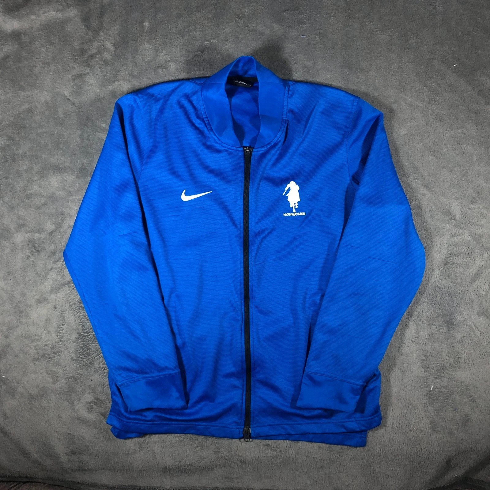 Nike blue Highwaymen logo thin Dri-Fit jacket Size L