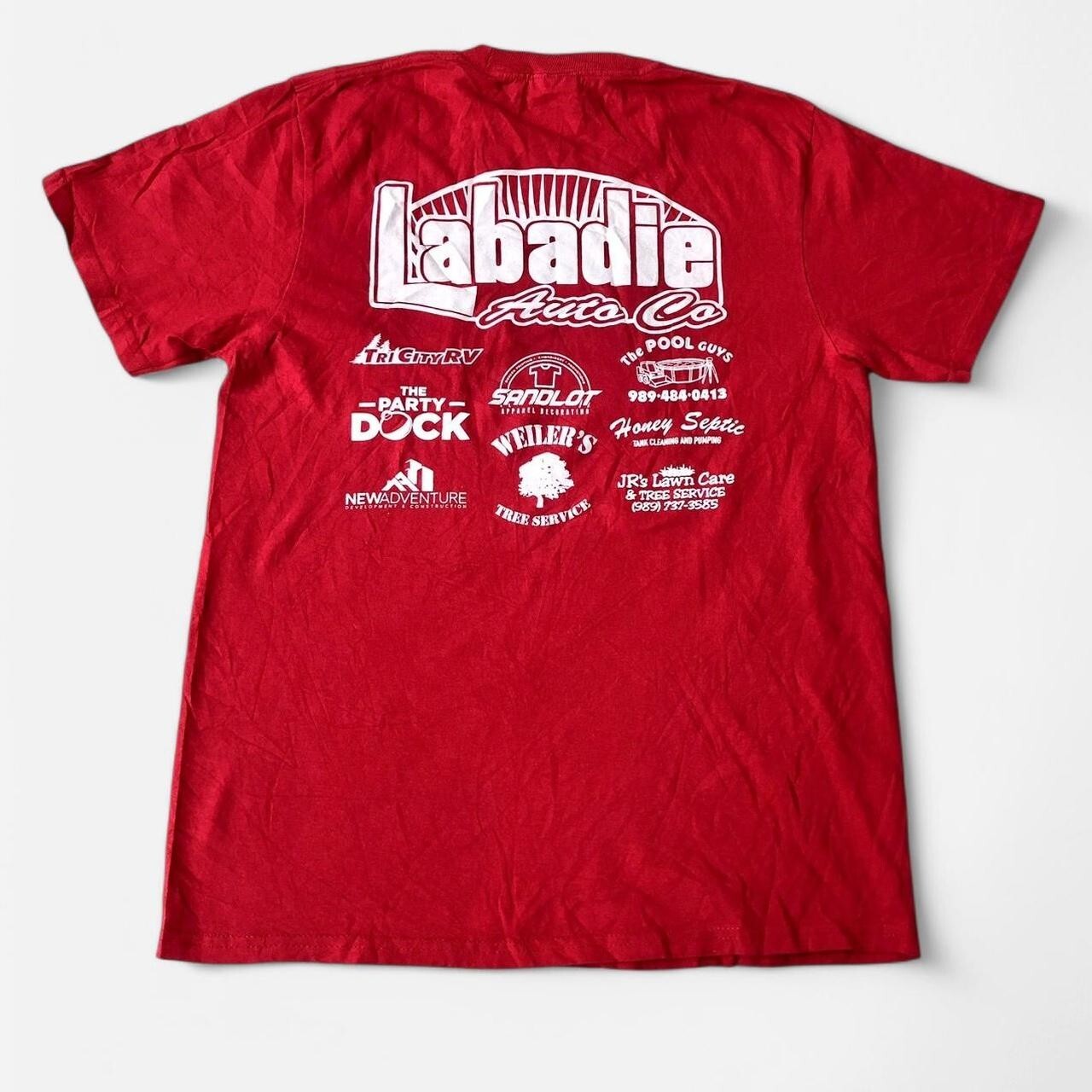 Bay County 2023 baseball little league red tee Youth L - Image 2