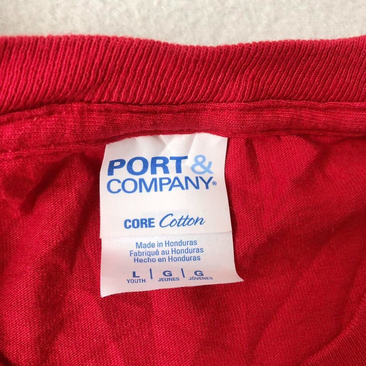 Bay County 2023 baseball little league red tee Youth L - Image 4