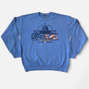 Capitol Hill Classic Volleyball Tournament blue crewneck sweatshirt Size M