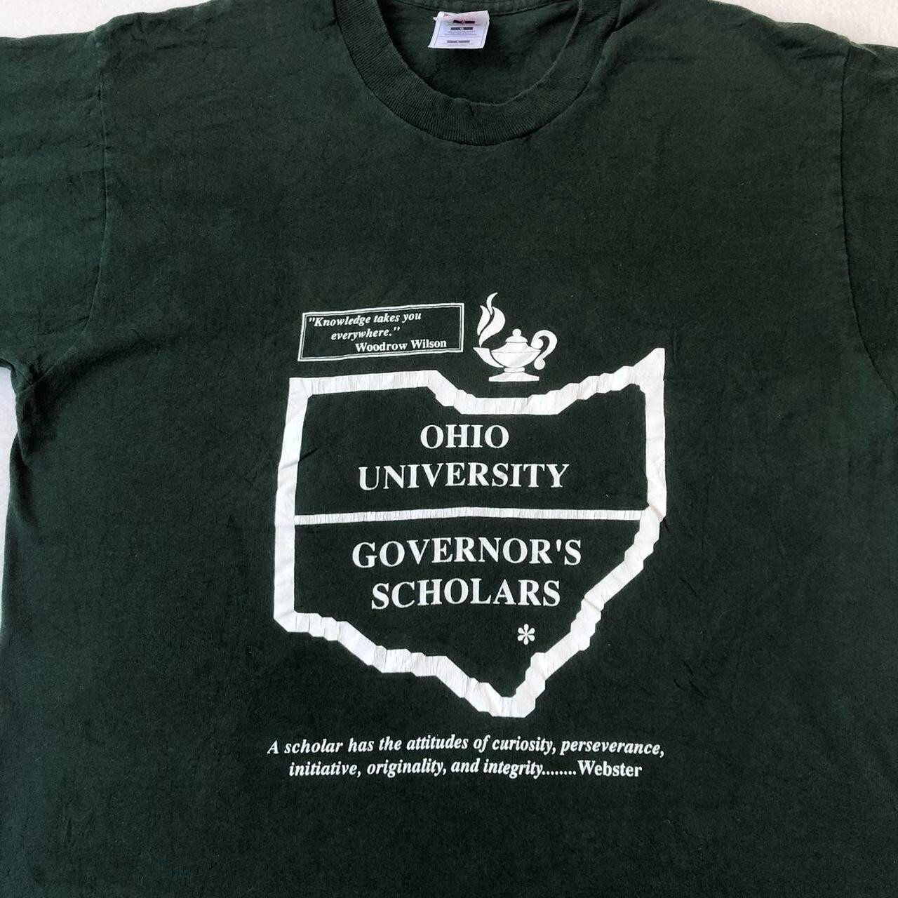 Vintage 90s Ohio University Gov's Scholars 1997 green single stitch tee Size L - Image 5