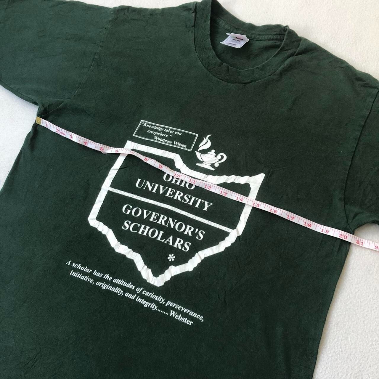 Vintage 90s Ohio University Gov's Scholars 1997 green single stitch tee Size L - Image 7