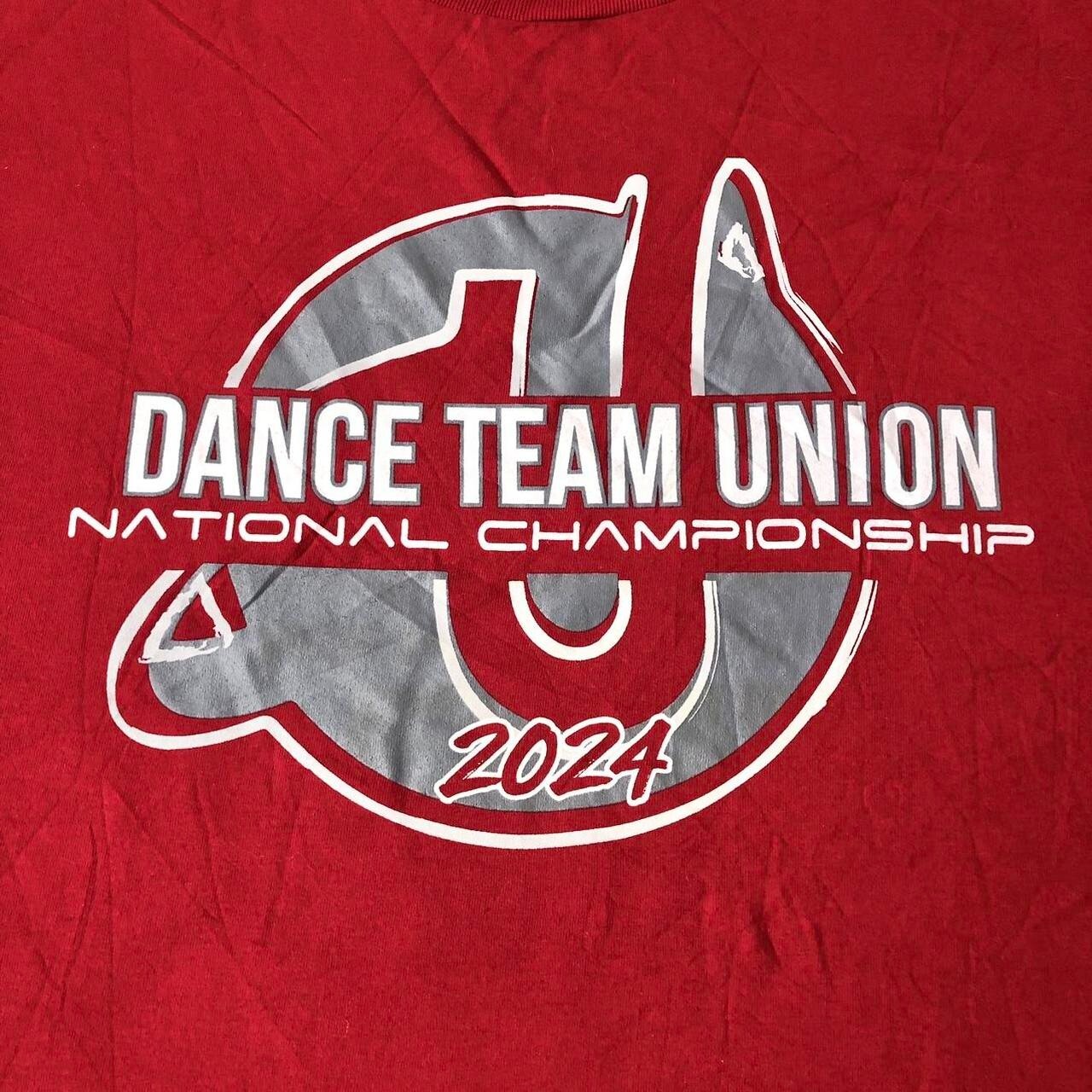 Dance Team Union National Championship 2024 red tee Size XXL - Image 2