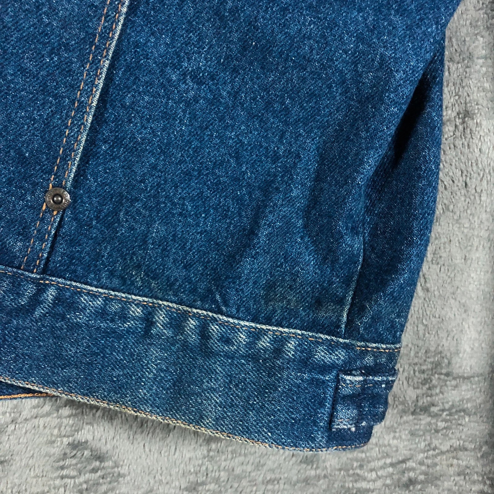 Vintage 90s Rustler Butterfly Trucker Denim Jean Jacket USA L - Image 11