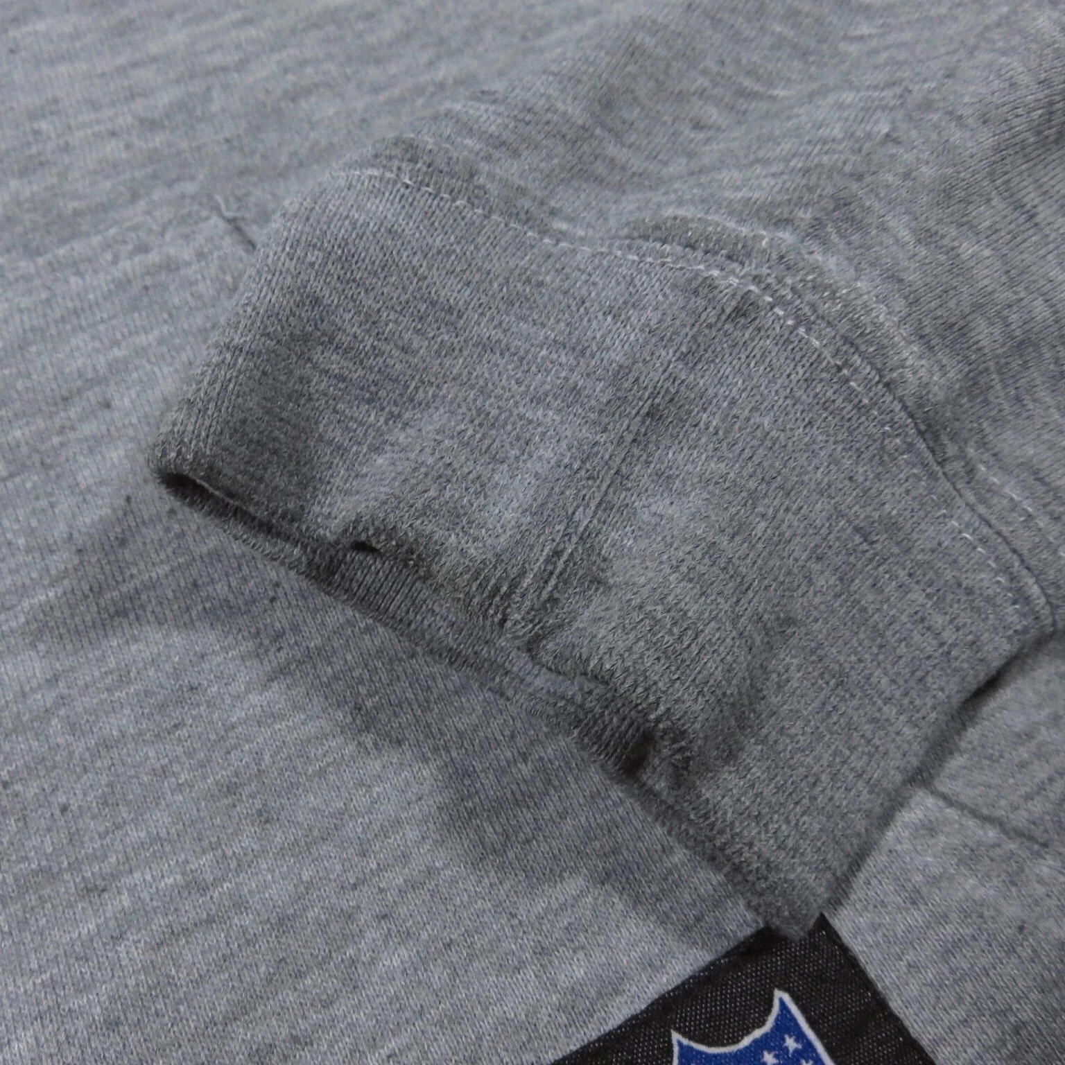 NFL x Rebook Philadelphia Eagles Spell Out Grey Pullover Hoodie M - Image 9