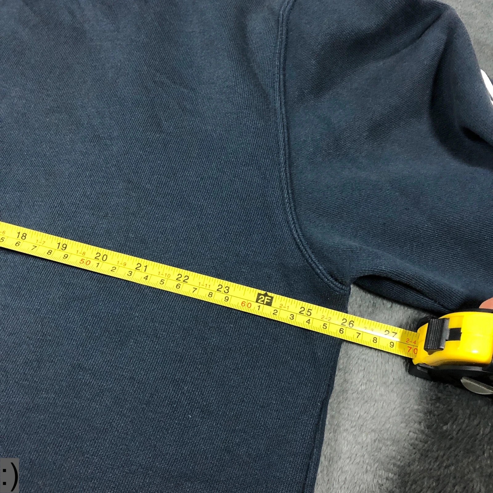 Carhartt Navy Blue Pullover Spell Out Heavyweight Loose Fit Hoodie XL - Image 10