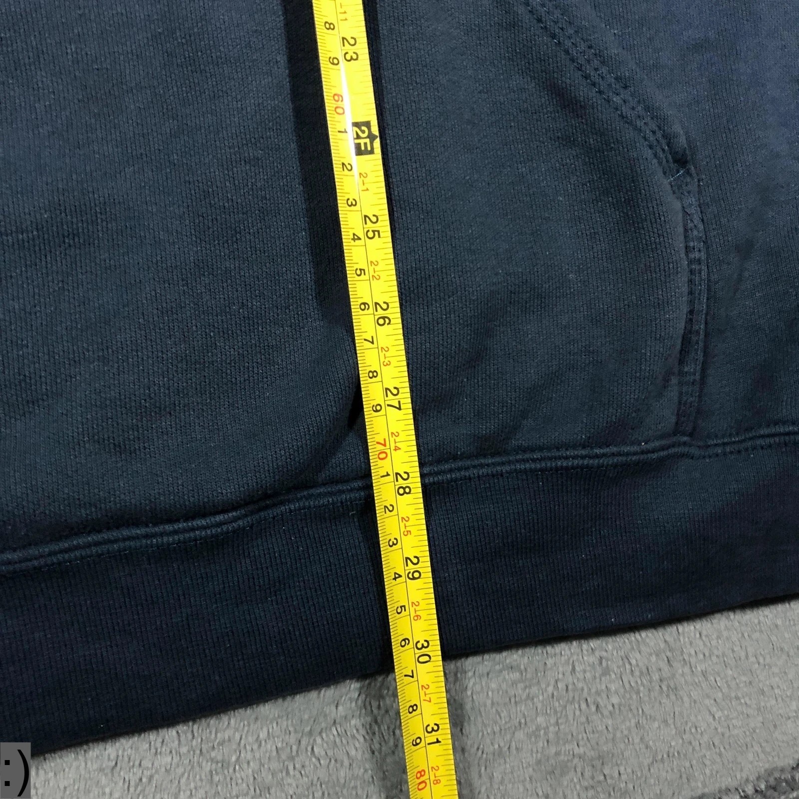 Carhartt Navy Blue Pullover Spell Out Heavyweight Loose Fit Hoodie XL - Image 11