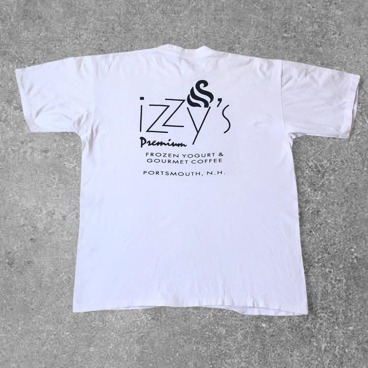 White Izzy’s Yoghurt Cafe Cotton Single Stitch (XL) - Image 2