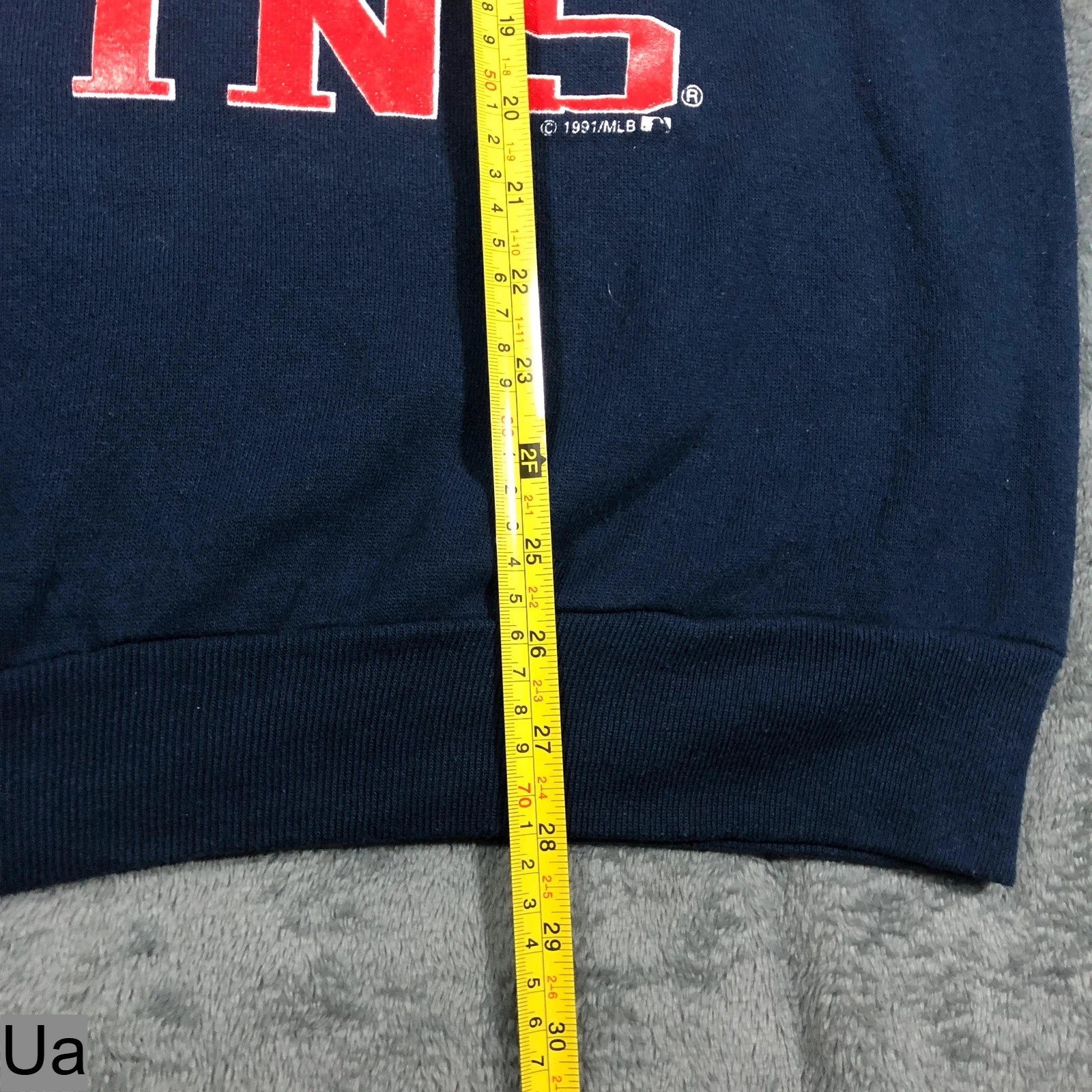 Vintage 90s Minnesota Twins 1991 Champions navy baseball crewneck sweatshirt L - Image 9