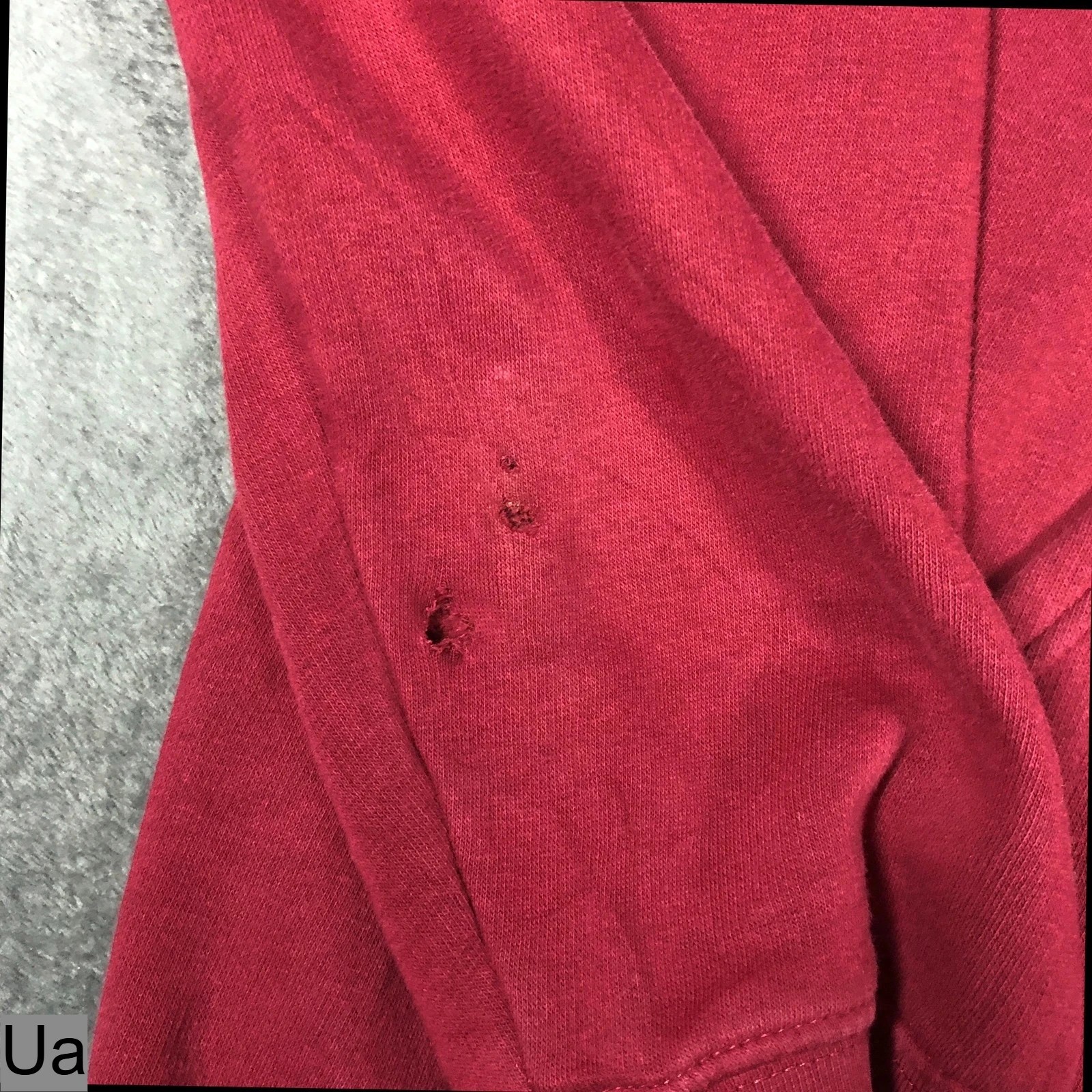 Champion burgundy spell out hoodie XL - Image 4