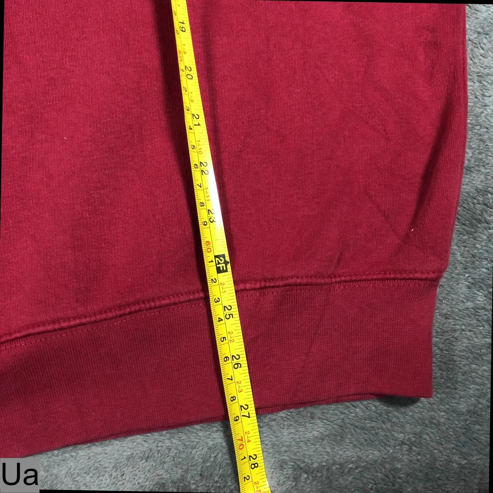 Champion burgundy spell out hoodie XL - Image 9
