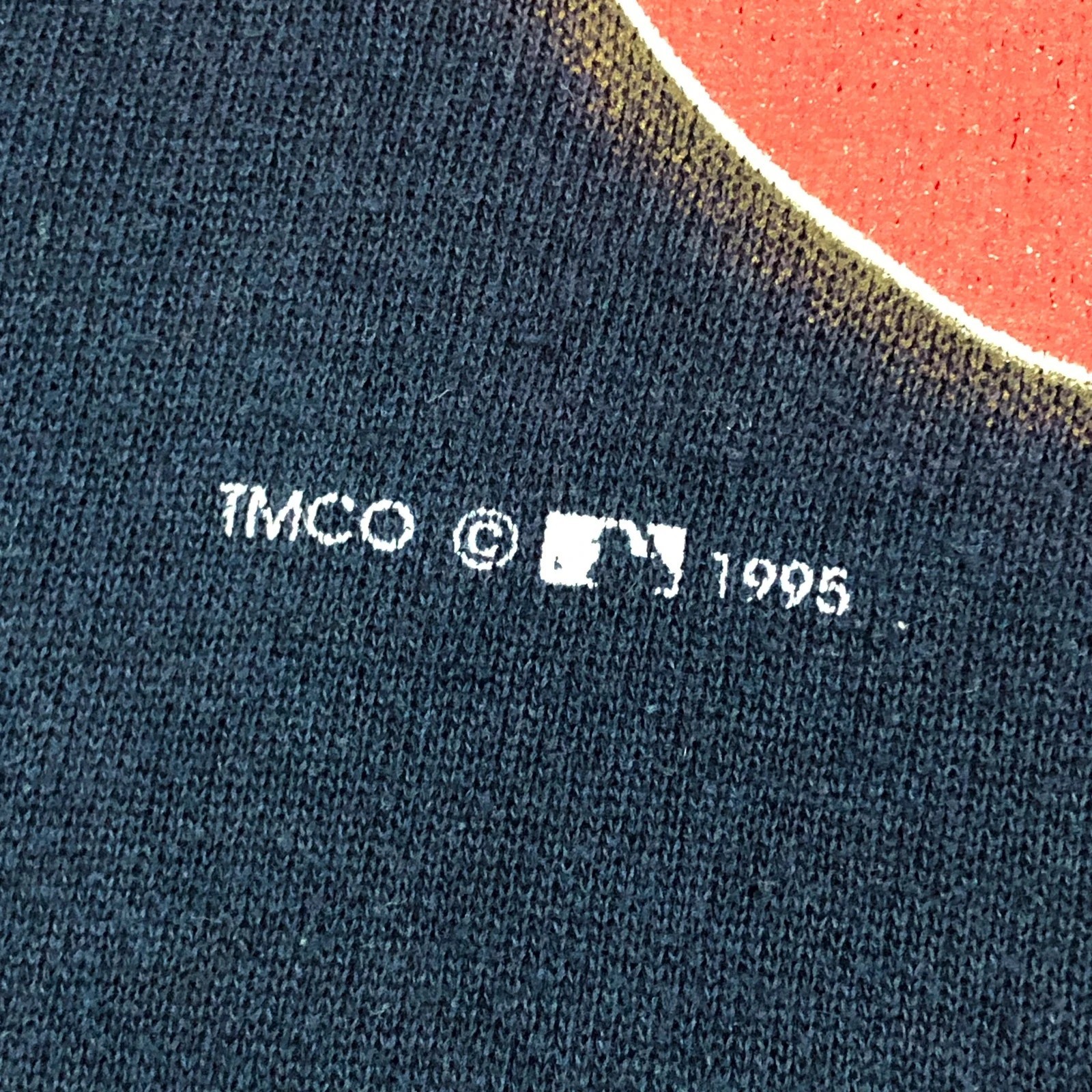 Cleveland Indians 1995 Champions navy Crewneck sweatshirt L - Image 4